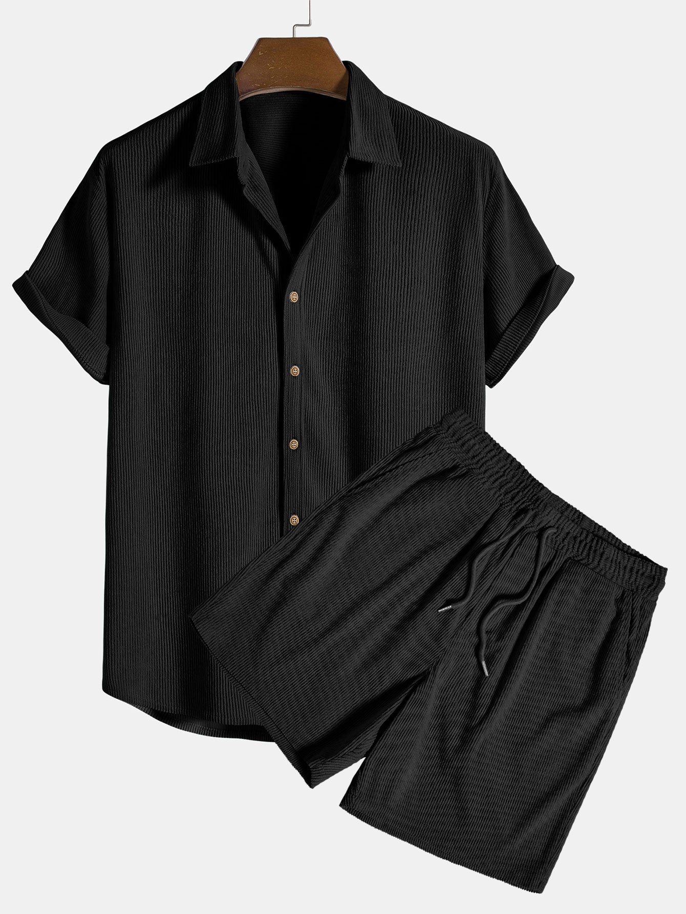 Men's 2-Piece Set Corduroy Stylish and Comfortable