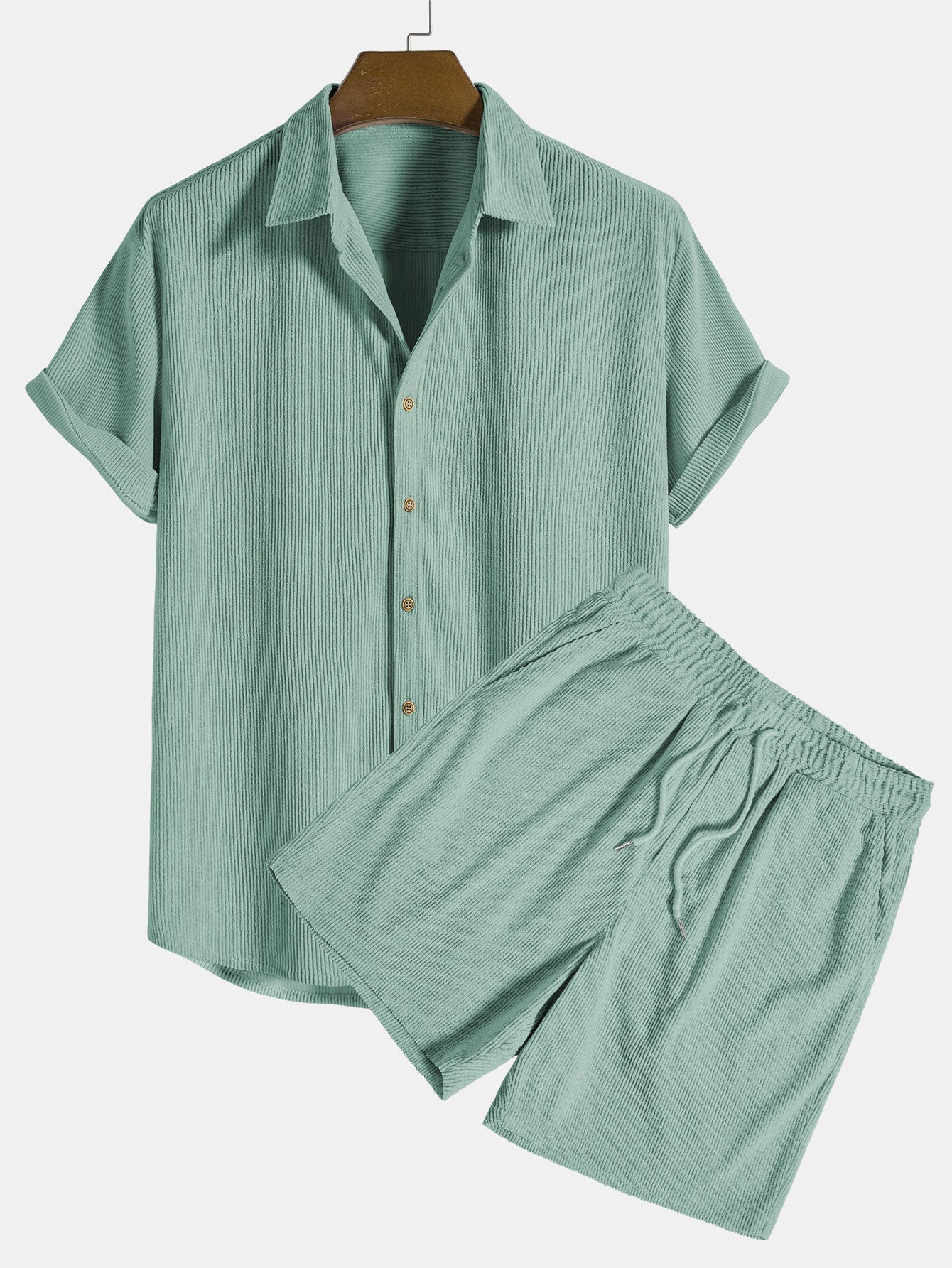 Men's 2-Piece Set Corduroy Stylish and Comfortable