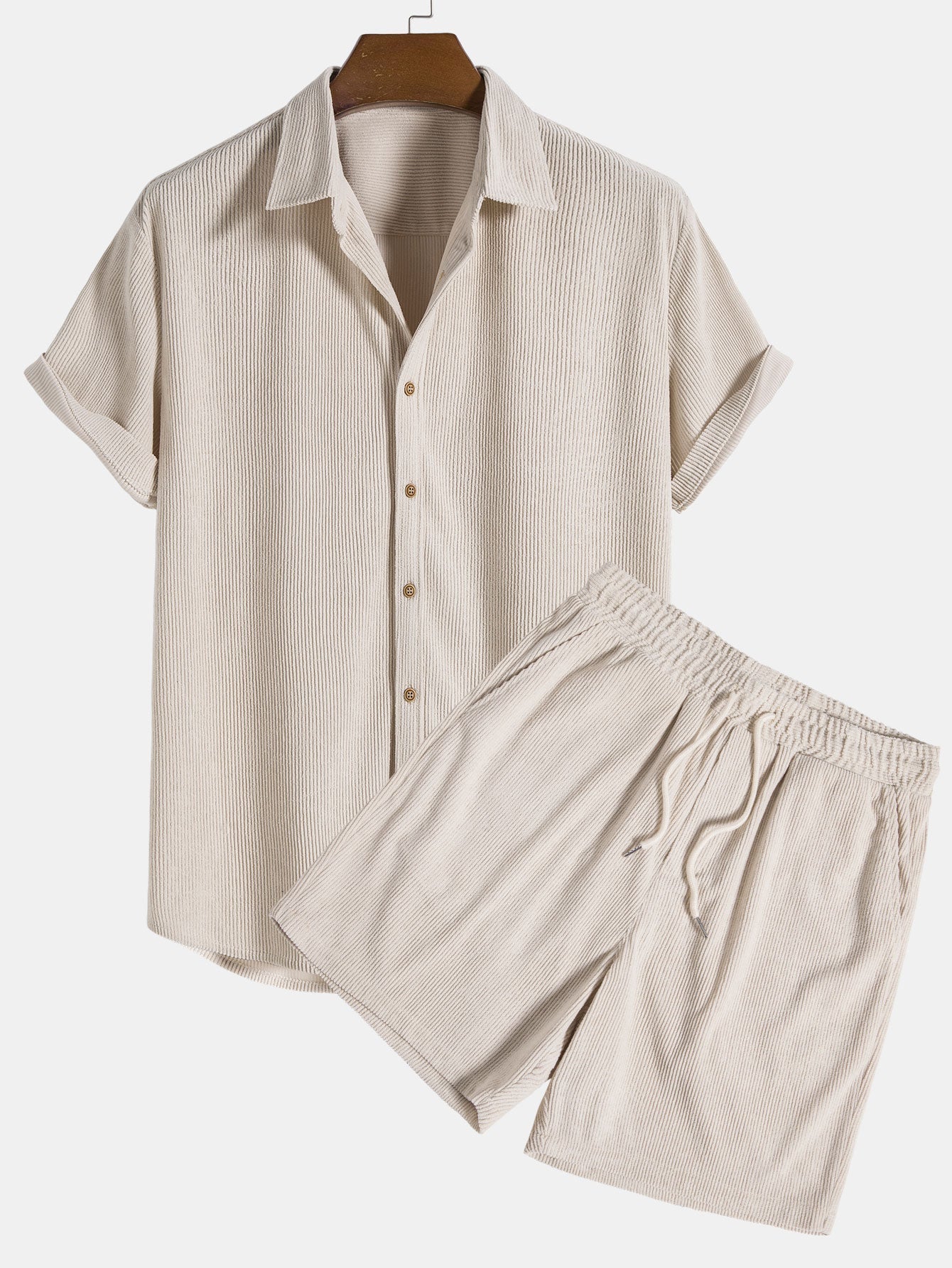 Men's 2-Piece Set Corduroy Stylish and Comfortable