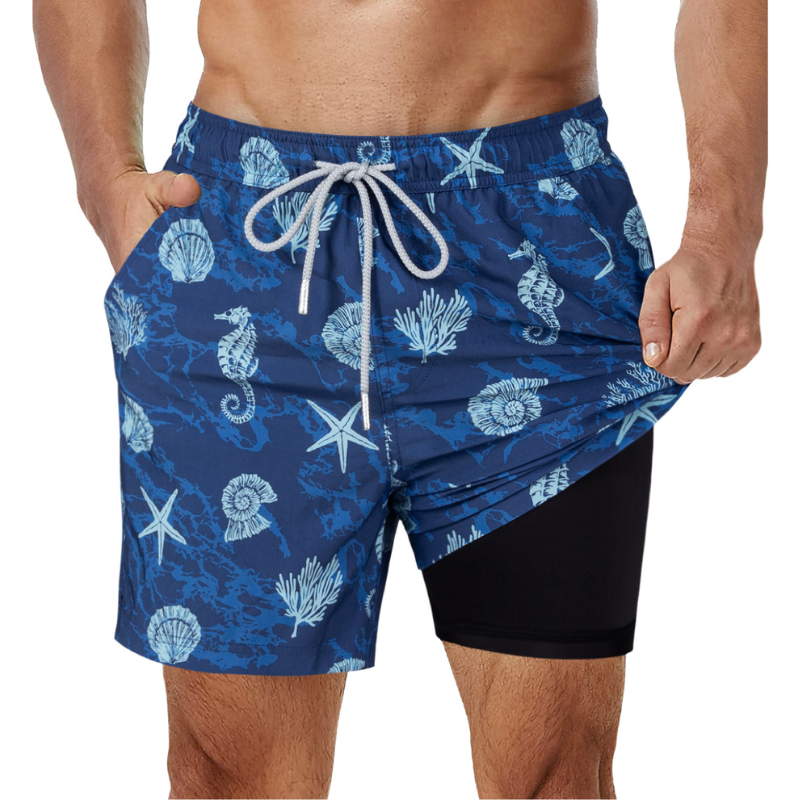 Men's 2-in-1 swimming shorts