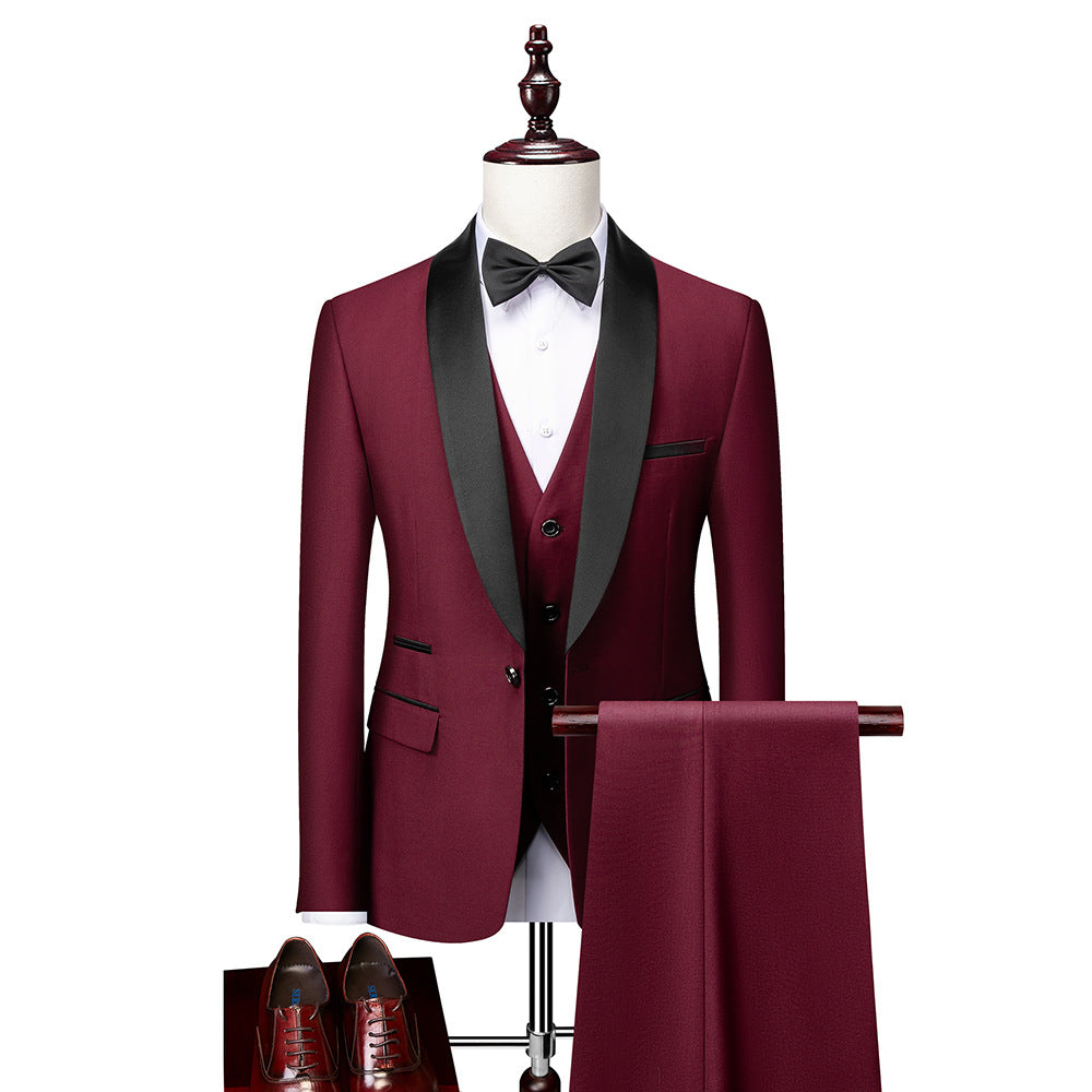 Men's 3-piece Suit Slim Fit Blazer, Vest Pants