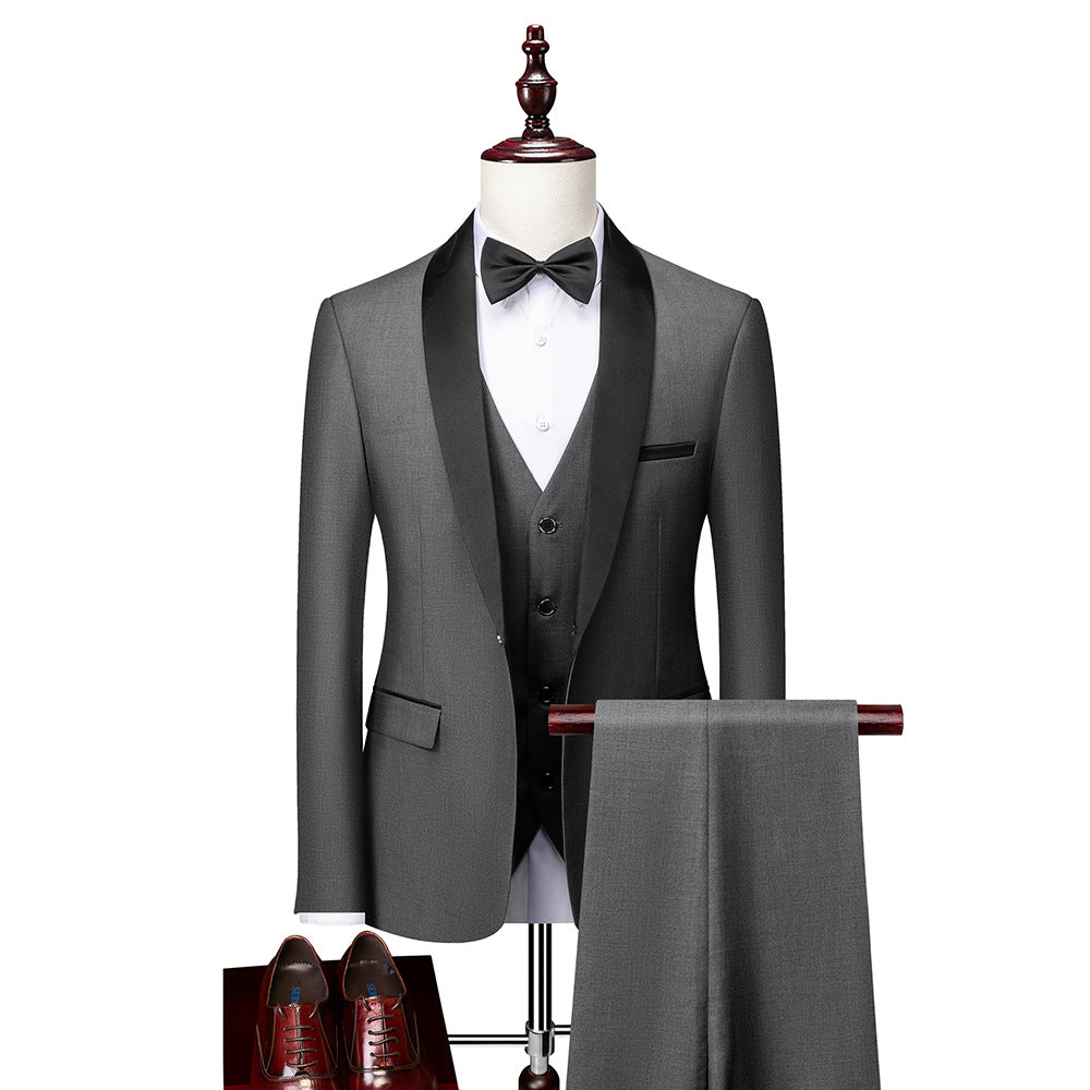 Men's 3-piece Suit Slim Fit Blazer, Vest Pants
