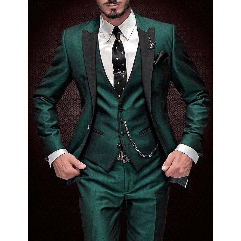 Men's Bespoke Suit Three-Piece Stylish