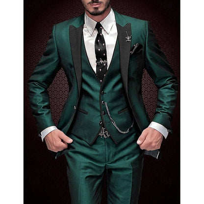 Men's Bespoke Suit Three-Piece Stylish