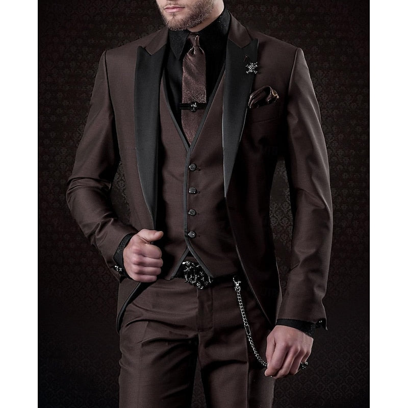 Men's Bespoke Suit Three-Piece Stylish