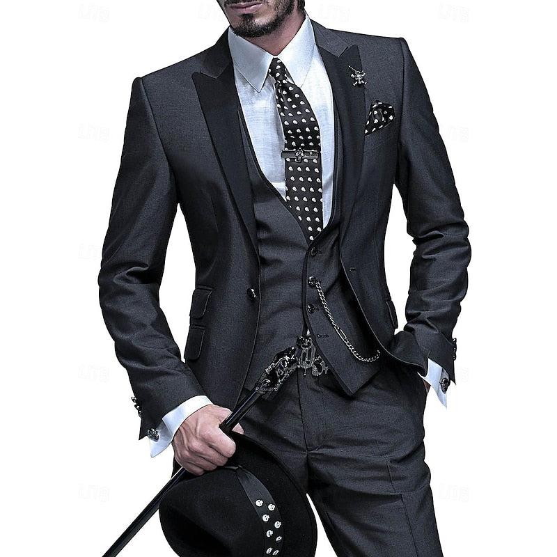 Men's Bespoke Suit Three-Piece Stylish