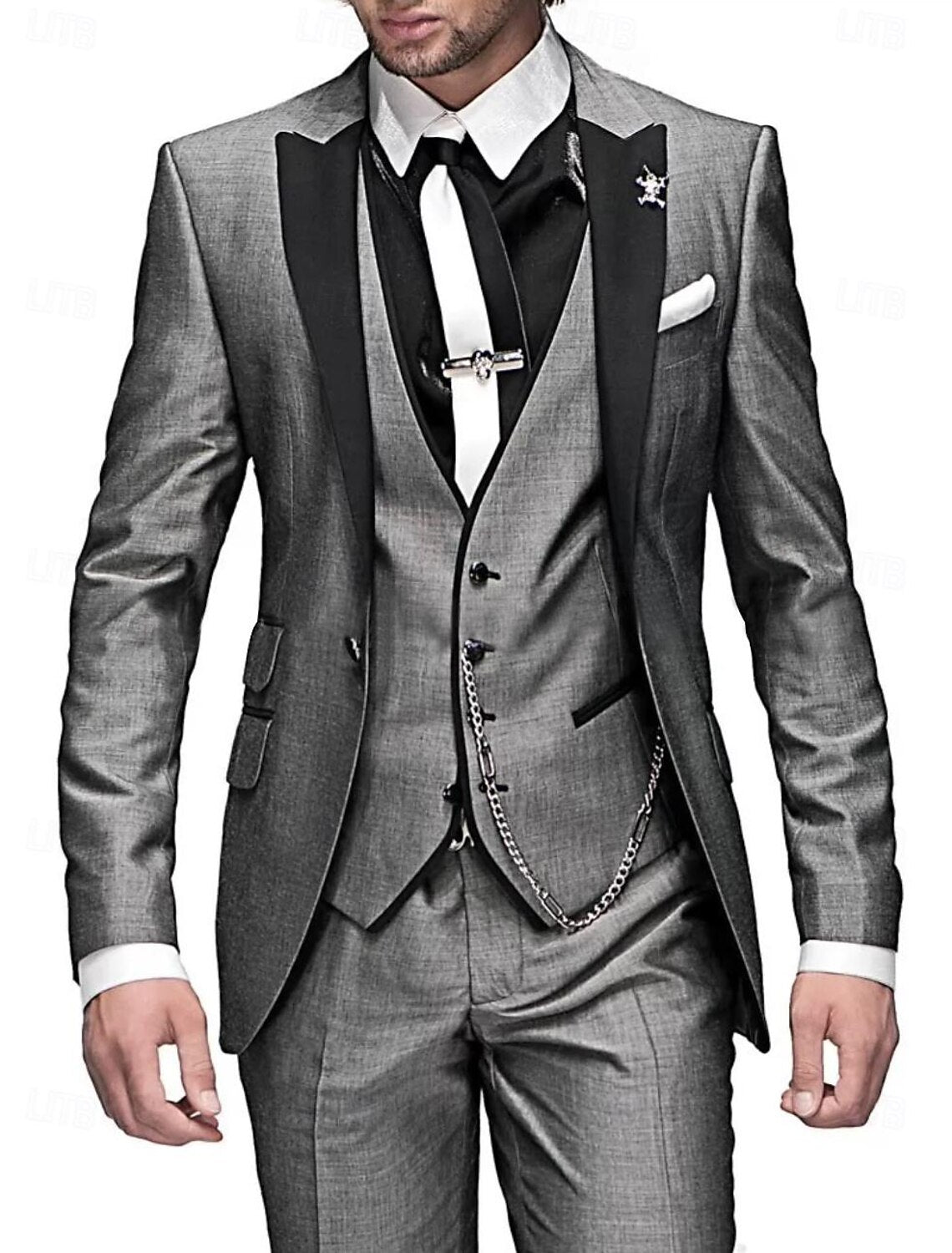 Men's Bespoke Suit Three-Piece Stylish