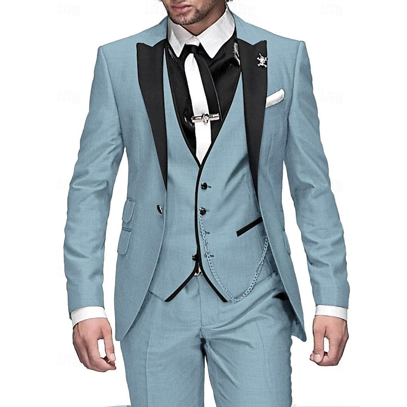 Men's Bespoke Suit Three-Piece Stylish