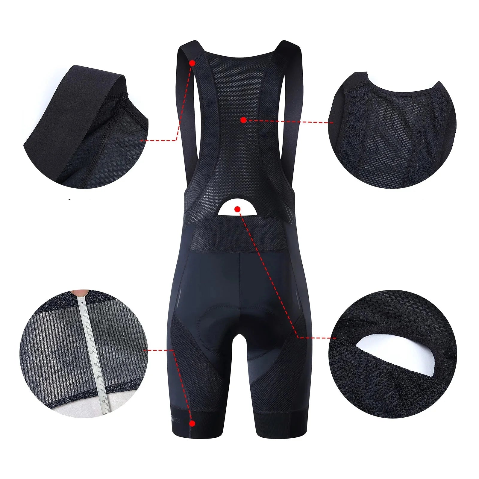 Men's Bibshorts Lycra Breathable With Padding