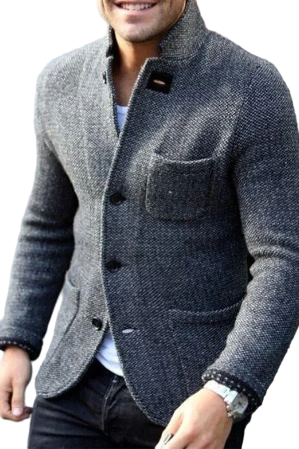 Men's Blazer With Buttons Modern Style