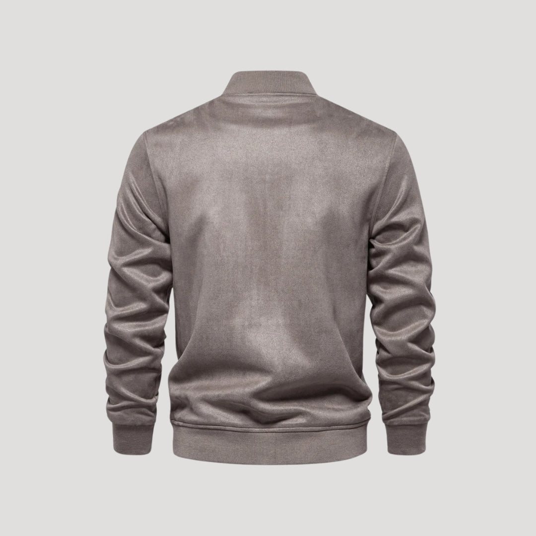 Men's Bomber Jacket Sporty Style With Practical Side Pockets
