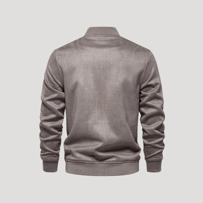 Men's Bomber Jacket Sporty Style With Practical Side Pockets