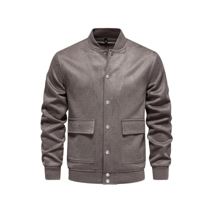 Men's Bomber Jacket Sporty Style With Practical Side Pockets
