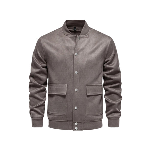 Men's Bomber Jacket Sporty Style With Practical Side Pockets