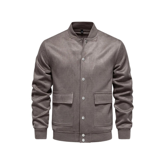 Men's Bomber Jacket Sporty Style With Practical Side Pockets