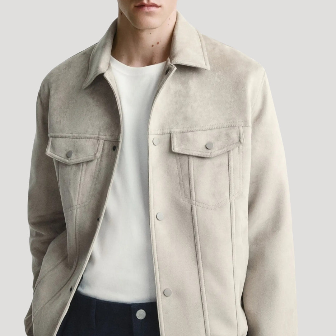 Men's Bomber Jacket Stylish Design With Ribbed Details