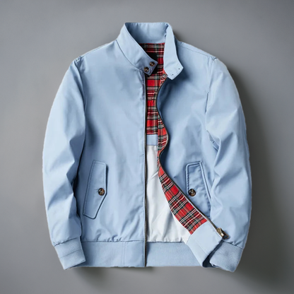 Men's Bomber Jacket With Checked Lining Modern Design
