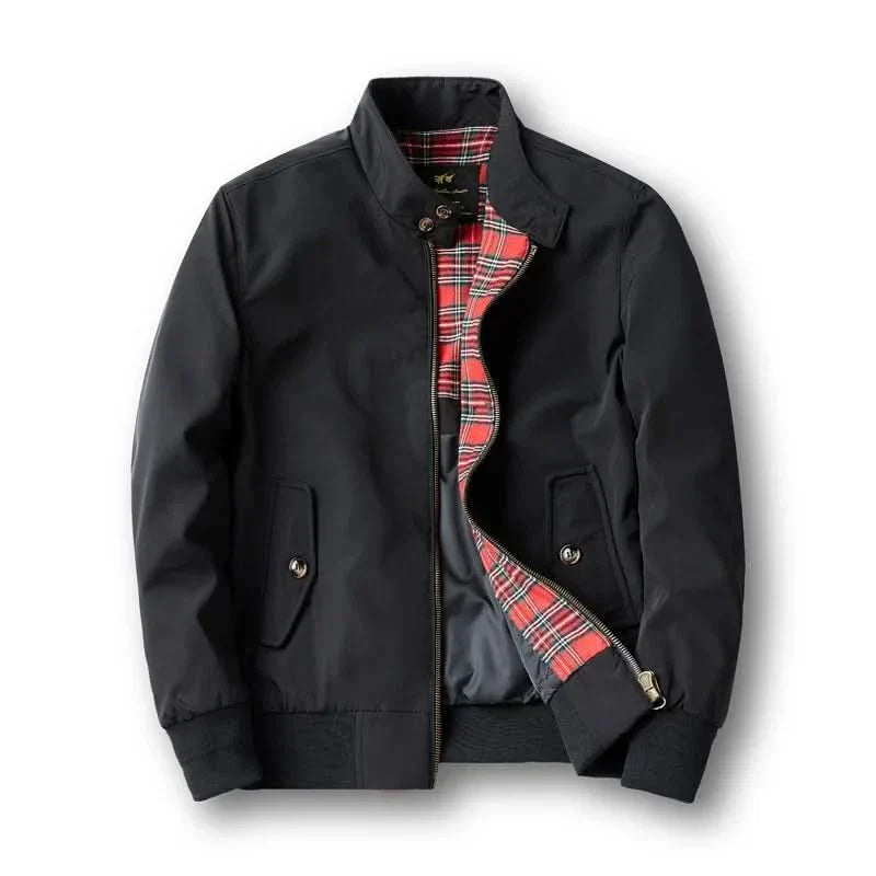 Men's Bomber Jacket With Checked Lining Modern Design