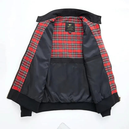 Men's Bomber Jacket With Checked Lining Modern Design