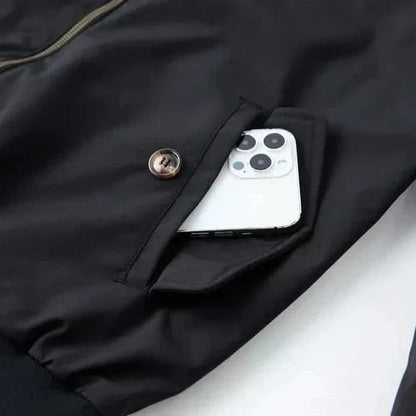 Men's Bomber Jacket With Checked Lining Modern Design