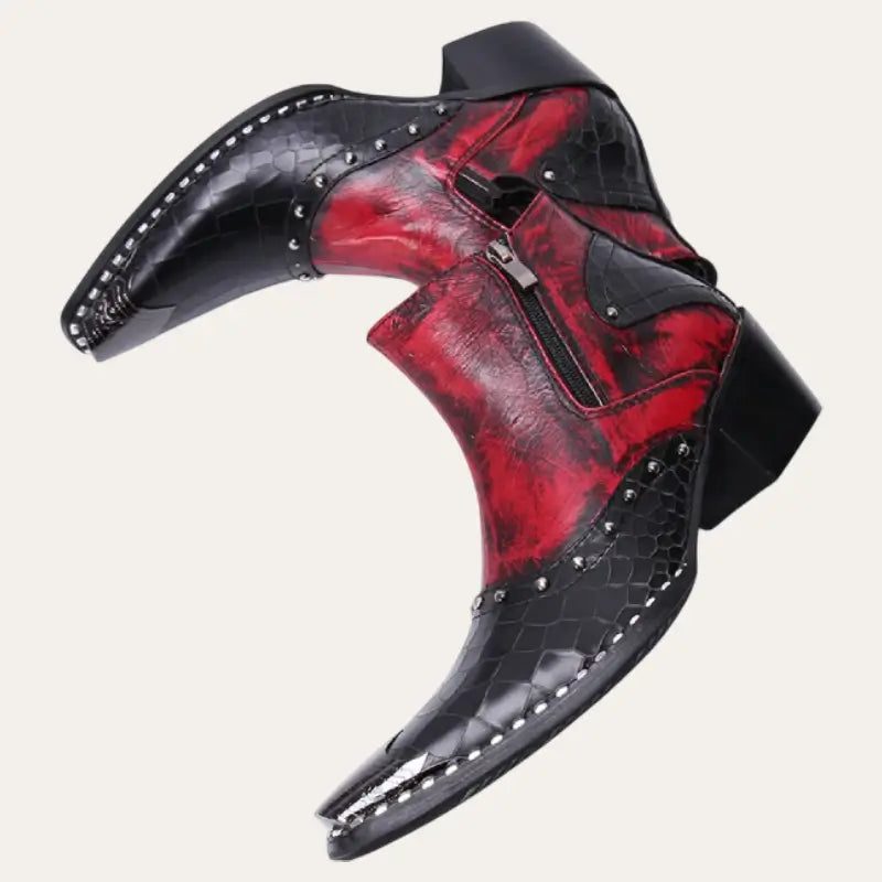 Men's Boots Cowboy Low With Zipper