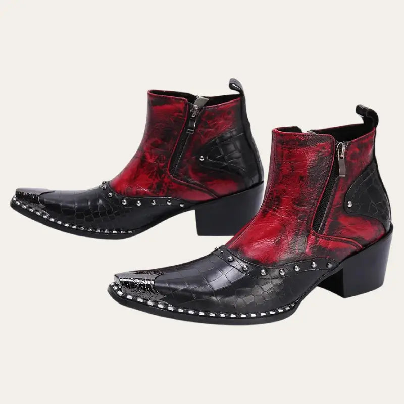 Men's Boots Cowboy Low With Zipper