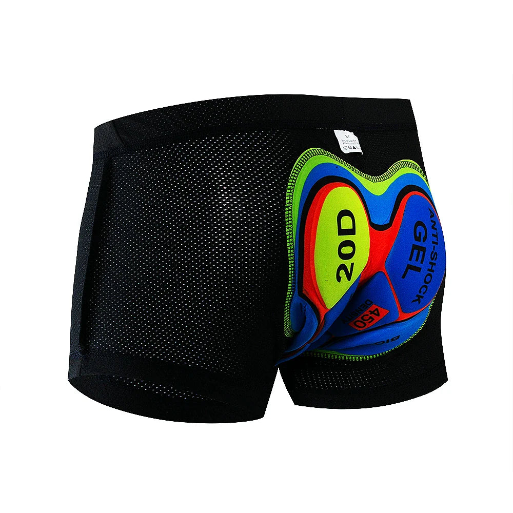 Men's Breathable Cycling Shorts With Gel Pad