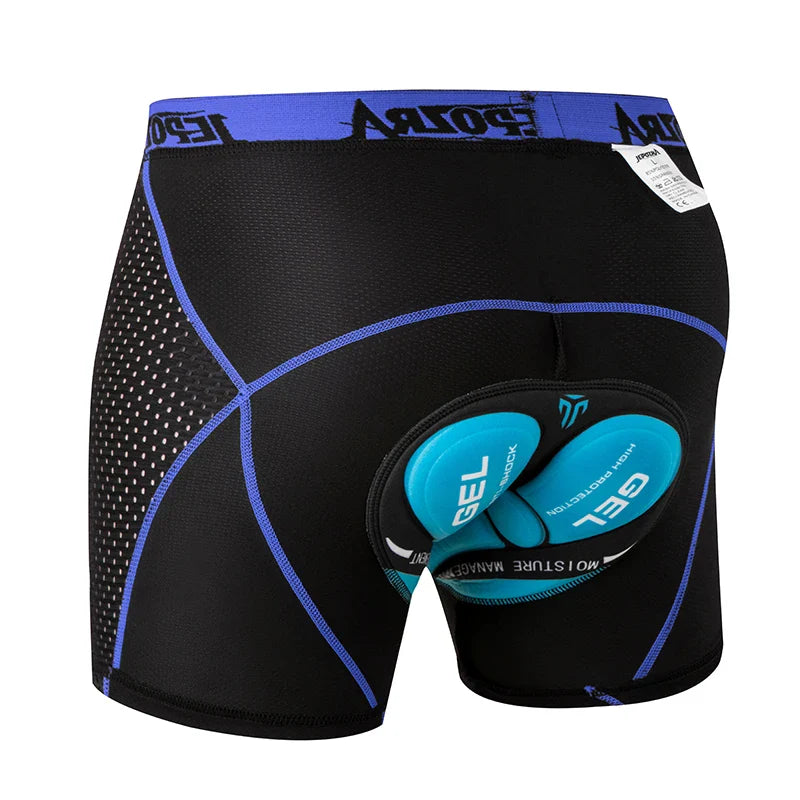 Men's Breathable Cycling Shorts with 4D Gel Pad