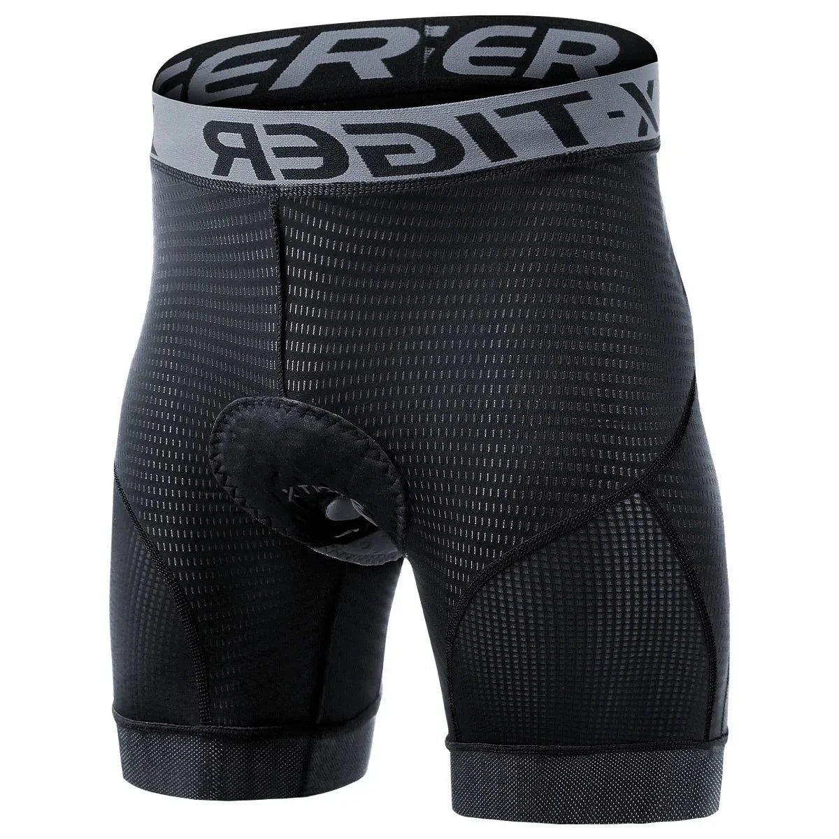 Men's Breathable Cycling Shorts with Gel Cushion and Reflective Accents