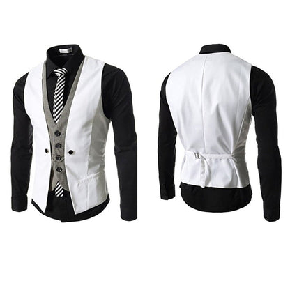 Men's Business Vest Suit