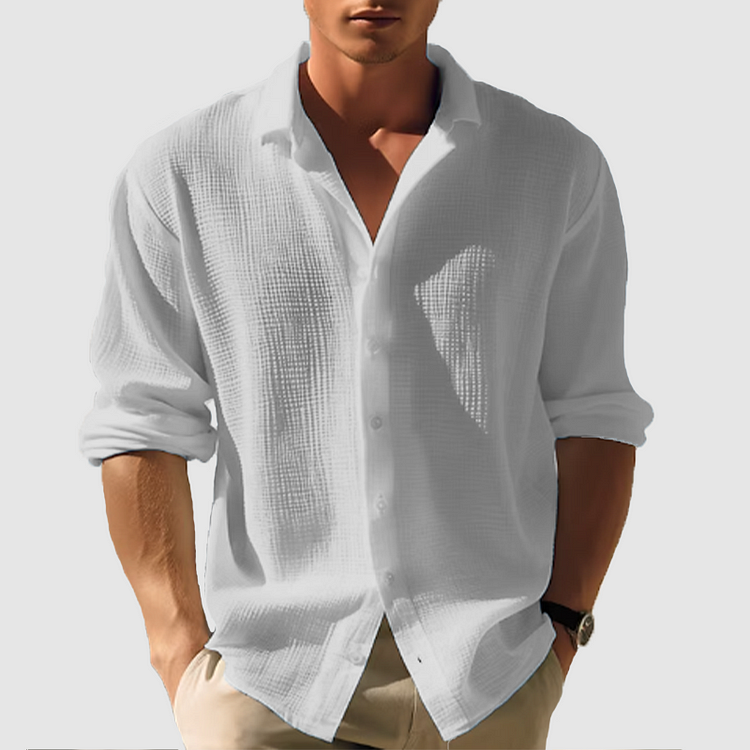 Men's Button-Down Shirt Long Sleeves