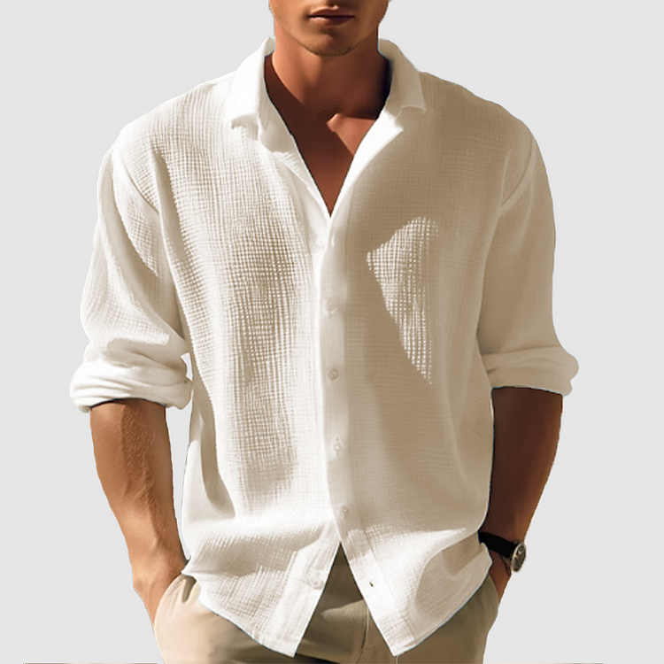 Men's Button-Down Shirt Long Sleeves