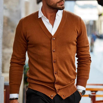 Men's Cardigan Casual Breathable Material Modern Design