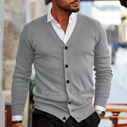 Men's Cardigan Casual Breathable Material Modern Design