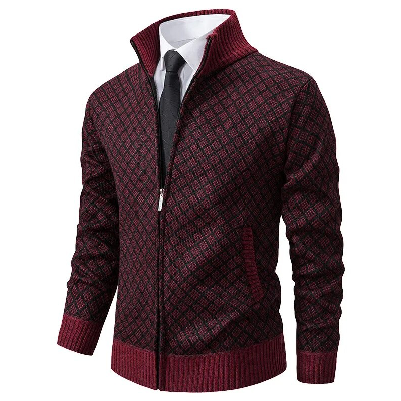 Men's Cardigan Jacquard Stylish Comfortable Material