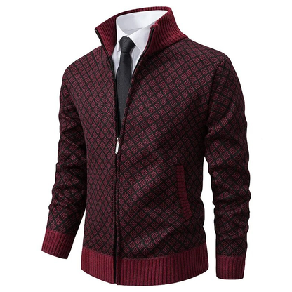 Men's Cardigan Jacquard Stylish Comfortable Material