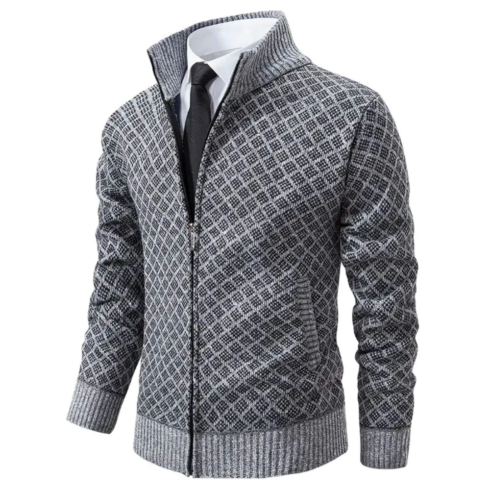 Men's Cardigan Jacquard Stylish Comfortable Material