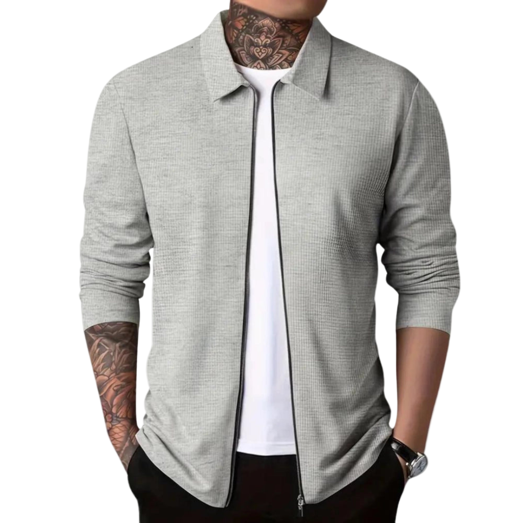 Men's Cardigan Modern Style Lightweight With Zipper