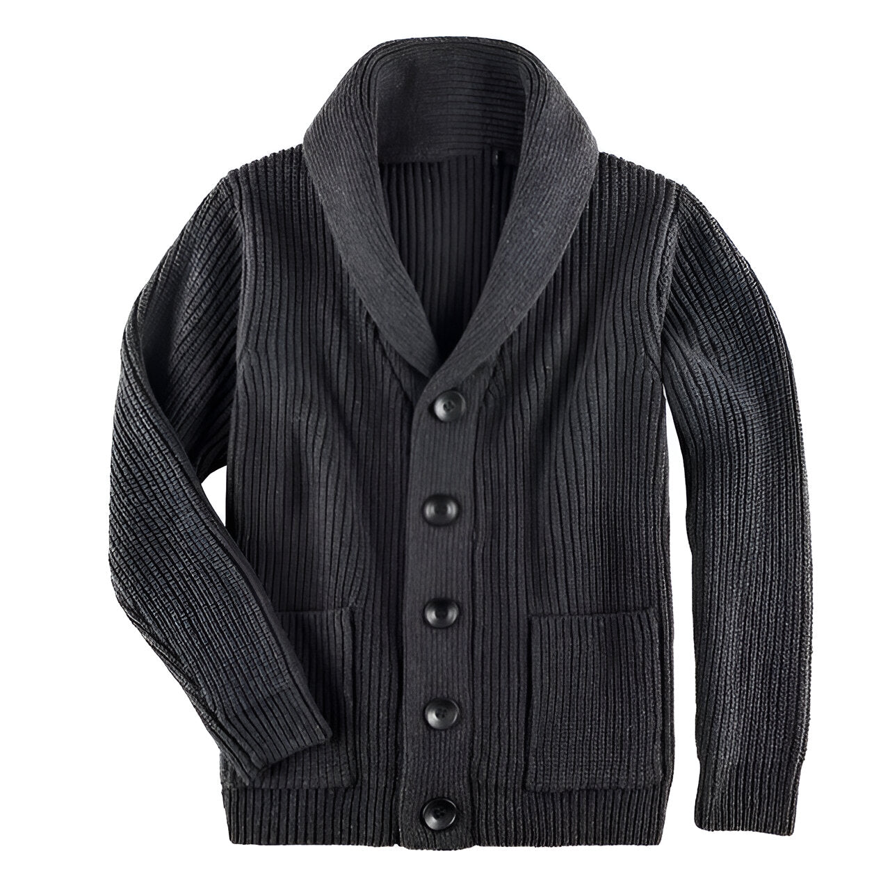 Men's Cardigan with Buttons for Cold Days