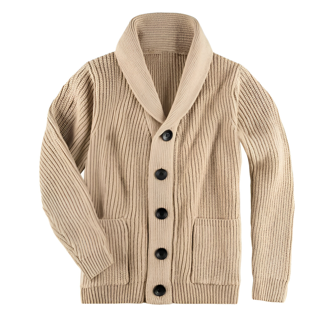 Men's Cardigan with Buttons for Cold Days