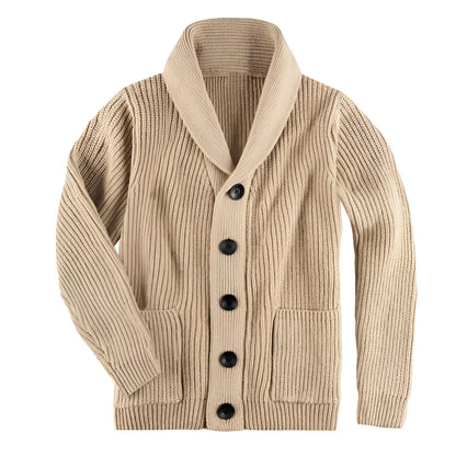 Men's Cardigan with Buttons for Cold Days