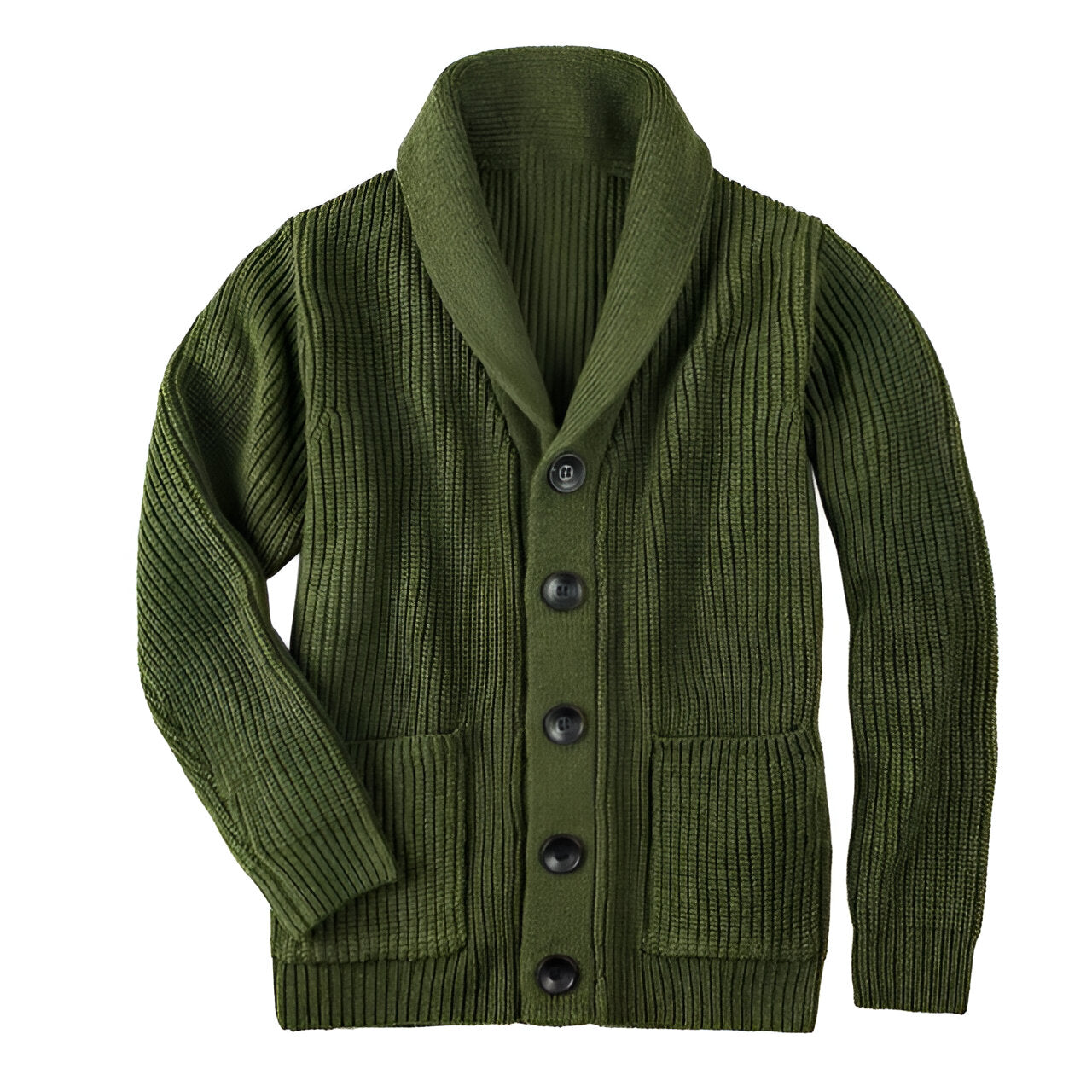 Men's Cardigan with Buttons for Cold Days