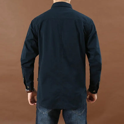 Men's Cargo Shirt Lightweight Cotton