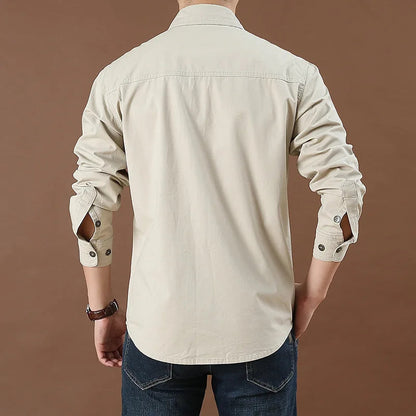 Men's Cargo Shirt Lightweight Cotton