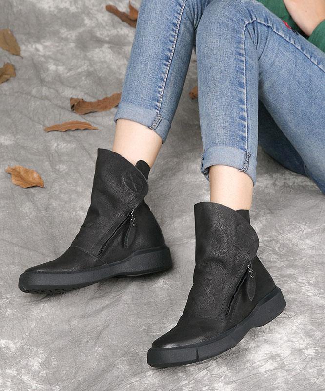 Men's Casual Boots with Zipper