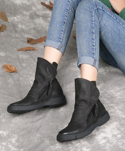 Men's Casual Boots with Zipper