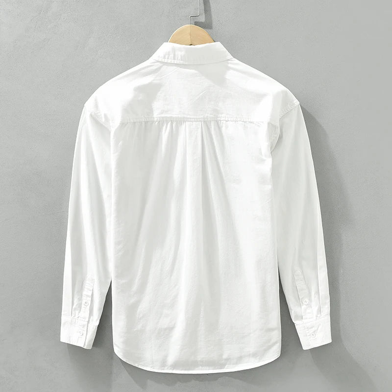 Men's Casual Patchwork Cotton Shirt