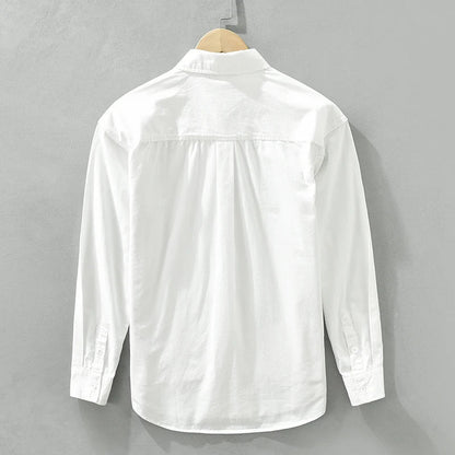 Men's Casual Patchwork Cotton Shirt