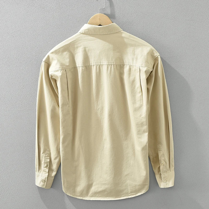 Men's Casual Patchwork Shirt Stylish Cotton
