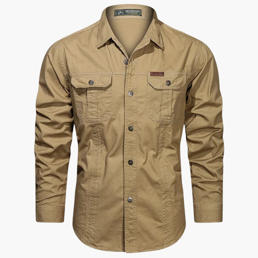 Men's Casual Shirt With Cargo Pockets